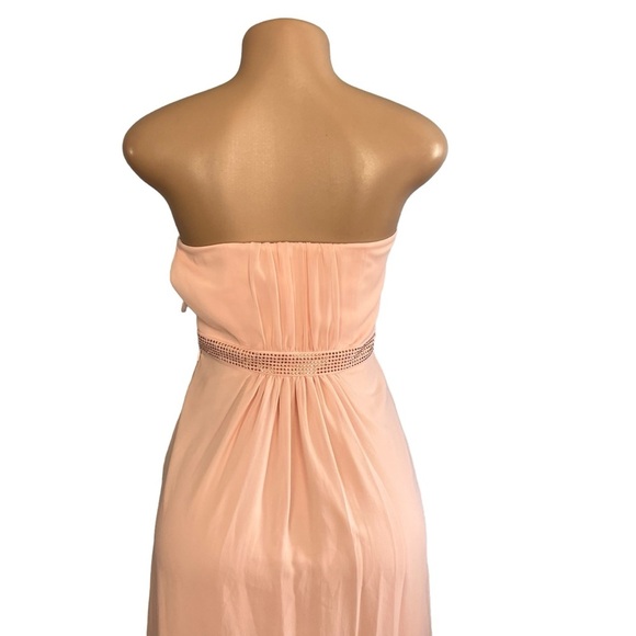 Ted Baker Pastel Pink Silk Strapless Gown - Picture 8 of 9